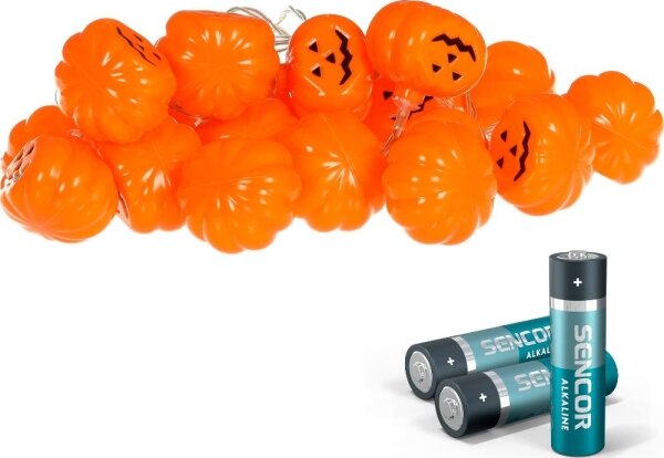 Retlux - LED Dekorační řetěz HALLOWEEN 20xLED/3xAA/teplá bílá 3,3m dýně