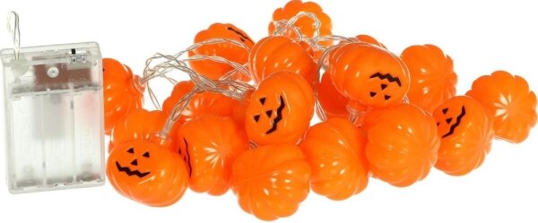 Retlux - LED Dekorační řetěz HALLOWEEN 20xLED/3xAA/teplá bílá 3,3m dýně