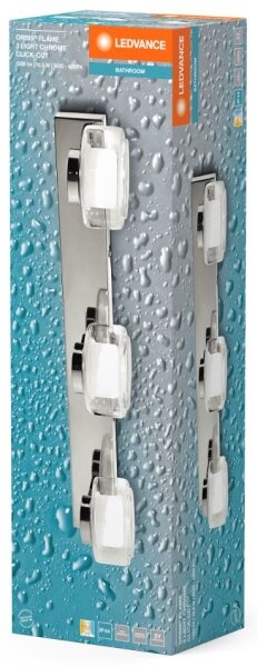 Ledvance-LED Koupelnové nástěnné svítidlo ORBIS FLAME 3xLED/5,5W/230V IP44 chrom