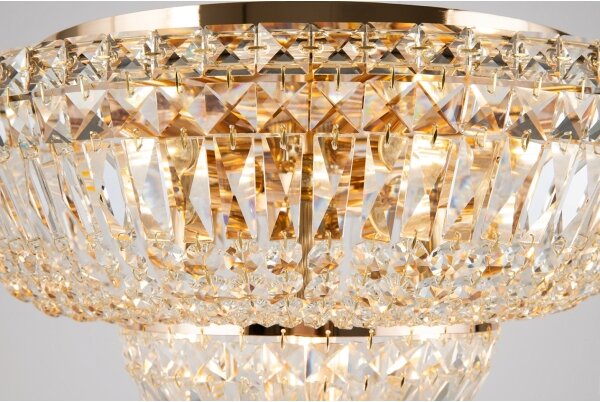 Maytoni DIA100-CL-12-G - Stropní svítidlo BASFOR 12xE14/60W/230V zlatá