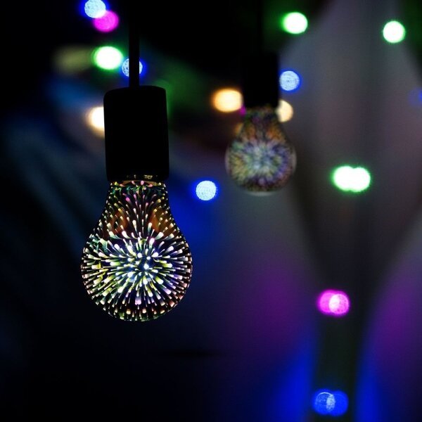 LED 3D Dekorační žárovka FILAMENT A60 E27/3W/230V 3000K