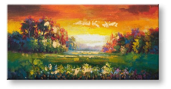 Malovaný obraz na stěnu LUKE 1 díl 100x50 cm - 100×50 cm / Klasický 2 cm