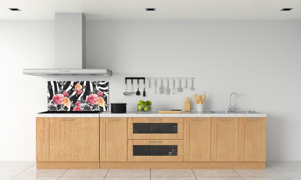 Panel do kuchyně Růže pozadí zebra pksh-172624973