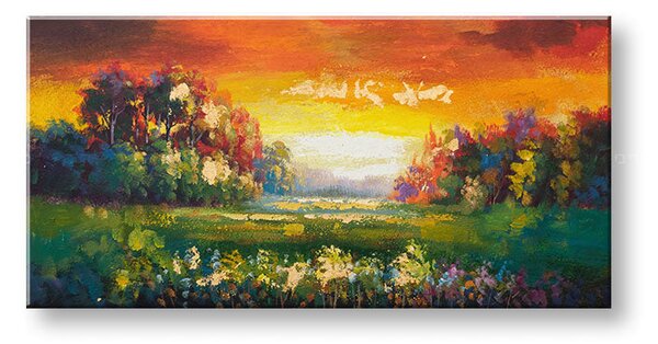 Malovaný obraz na stěnu LUKE 1 díl 100x50 cm - 100×50 cm / Klasický 2 cm