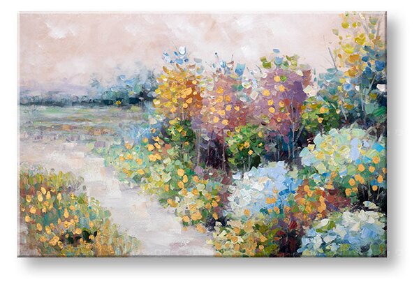 Malovaný obraz na stěnu LUKE 1 díl 90x60 cm - 90×60 cm / Premium 4 cm