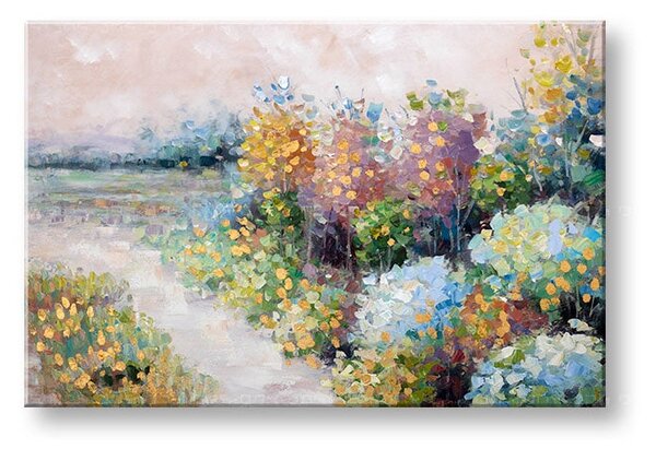 Malovaný obraz na stěnu LUKE 1 díl 90x60 cm - 90×60 cm / Premium 4 cm