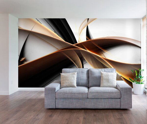 Fototapeta Černé a bílé víry, Designové fototapety na zeď, Populární fototapety, u72857 - Tapeko.co.cz