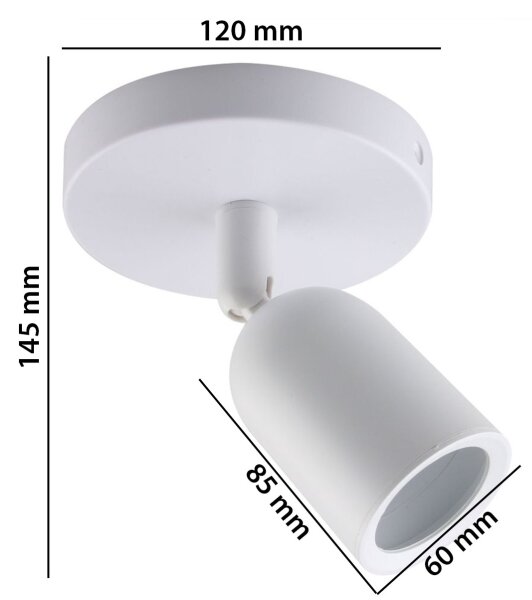 Bodové svítidlo SOLIS 1xGU10/6W/230V bílá
