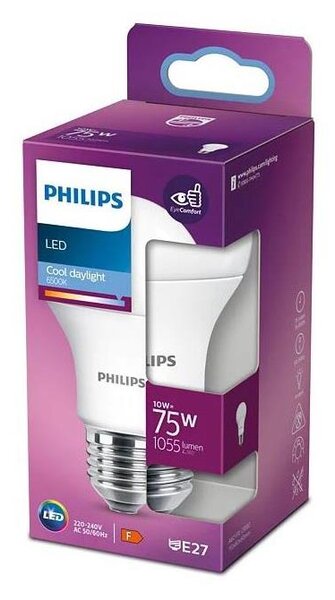 LED Žárovka Philips E27/10W/230V 6500K