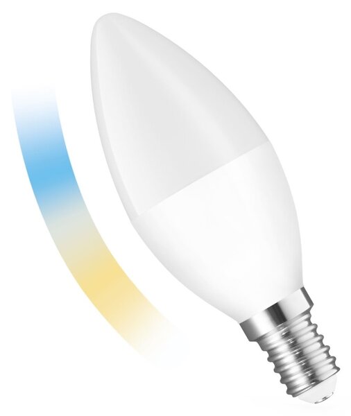 LED Stmívatelná žárovka E14/5W/230V 2700-6500K Wi-Fi Tuya