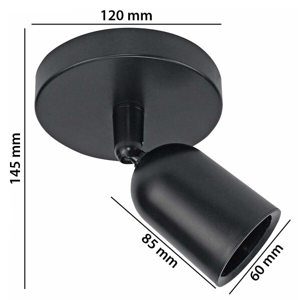 Bodové svítidlo SOLIS 1xGU10/6W/230V černá