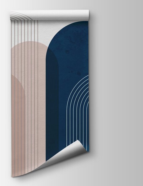 Fototapeta Modré a růžové umění, Designové fototapety na zeď, Populární fototapety, u73098 - Tapeko.co.cz