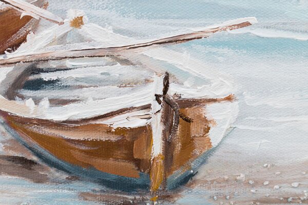 Malovaný obraz na stěnu PLÁŽ 1 díl - 120x40 cm - 120×40 cm / Klasický 2 cm