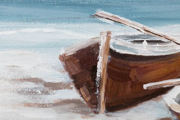 Malovaný obraz na stěnu PLÁŽ 1 díl - 120x40 cm - 120×40 cm / Klasický 2 cm
