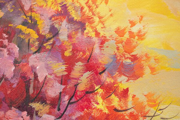 Malovaný obraz na stěnu PROCHÁZKY V PAŘÍŽI 1 díl 60x90 cm - 60×90 cm / Klasický 2 cm