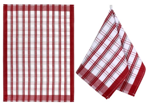 Bellatex Kuchyňská utěrka 1 ks 50x70 cm Kostka Vínová
