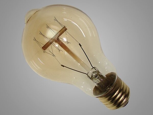 Průmyslová dekorační stmívatelná žárovka SCROBB A19 E27/60W/230V 2200K