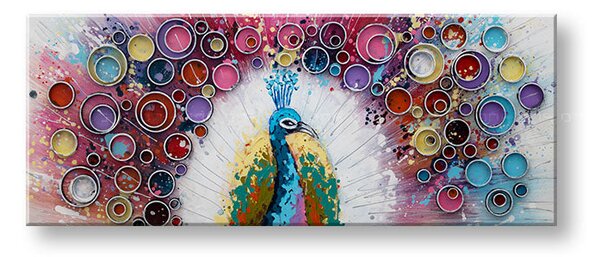 Malovaný obraz na stěnu ŘEKY 1 díl 100x40 cm - 100×40 cm / Klasický 2 cm