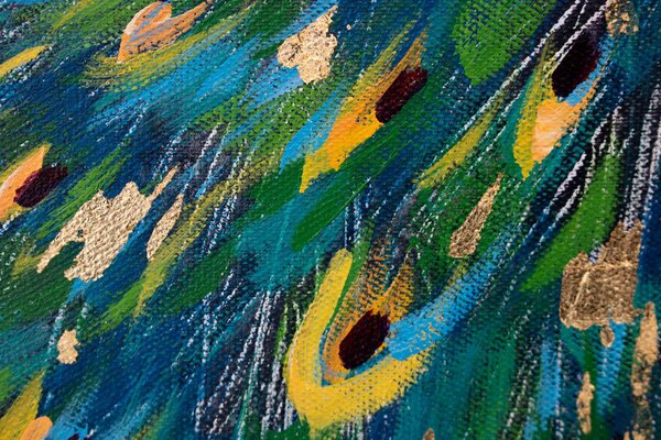 Malovaný obraz na stěnu ŘEKA 1 díl 60x90 cm - 60×90 cm / Klasický 2 cm