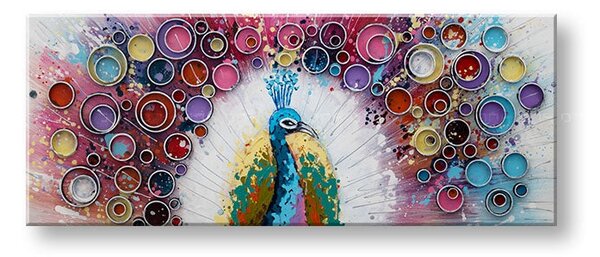 Malovaný obraz na stěnu ŘEKY 1 díl 100x40 cm - 100×40 cm / Klasický 2 cm