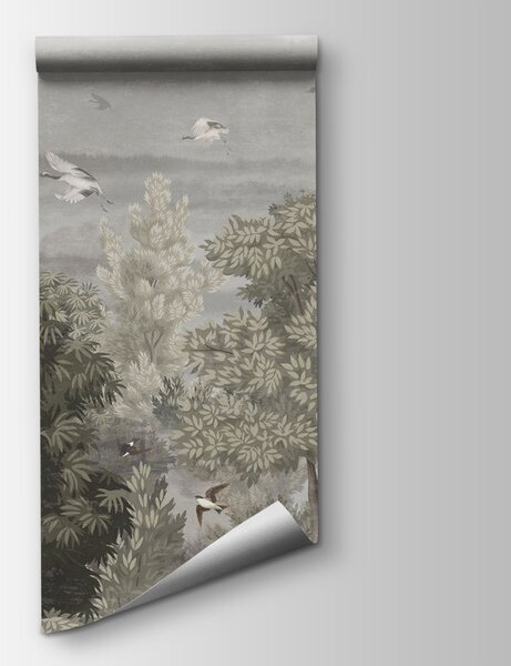 Fototapeta Ptáci létající nad stromy, Lesní fototapety, Populární fototapety, u73553 - Tapeko.co.cz