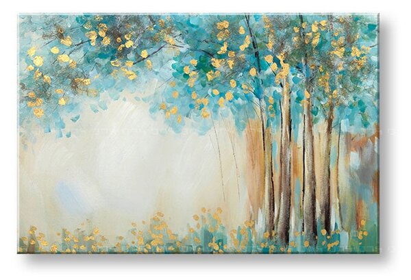 Malovaný obraz na stěnu STROM 1 díl 90x60 cm - 90×60 cm / Klasický 2 cm