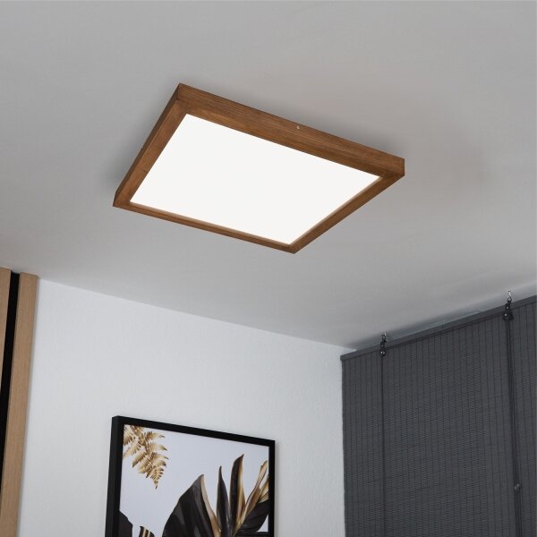 Brilagi-LED Stmívatelné svítidlo WOODY FRAME LED/50W/230V dub 60x60 cm IP44 + DO