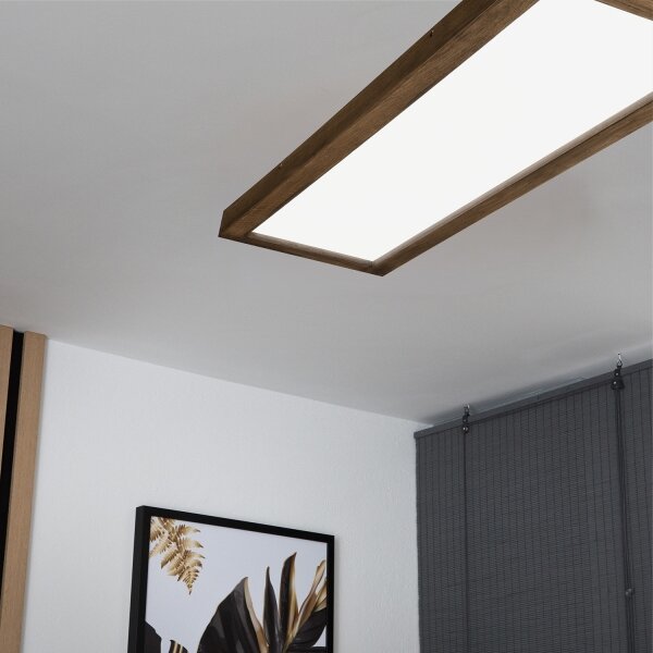 Brilagi-LED Stmívatelné svítidlo WOODY FRAME LED/50W/230V dub 120x30 cm IP44 +DO