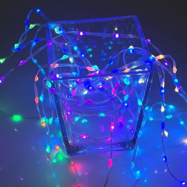 LED RGB řetěz LED/10W/5V 10 m USB + dálkové ovládání