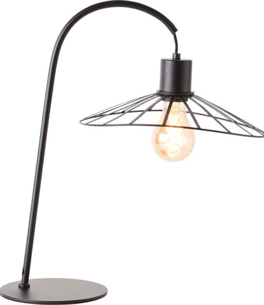 Brilliant - Stolní lampa LEIKA 1xE27/52W/230V černá