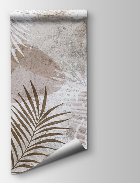Fototapeta Elegantní botanické vzory v neutrálních tónech, Fototapety s džunglí, Populární fototapety, u73584 - Tapeko.co.cz