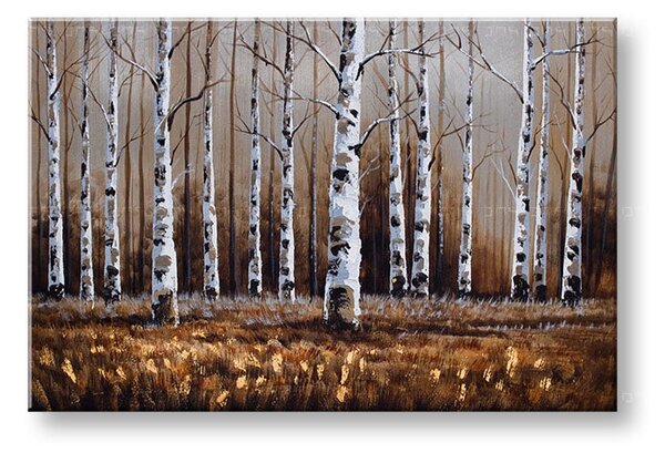 Malovaný obraz na stěnu STROMY 1 díl 90x60 cm - 90×60 cm / Klasický 2 cm