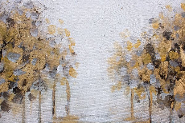 Malovaný obraz na stěnu STROMY 1 díl 90x60 cm - 90×60 cm / Klasický 2 cm