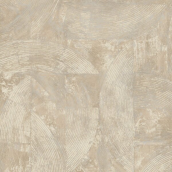 Štuková béžovo-šedá vliesová tapeta rozměry 0,53 x 10,05 m