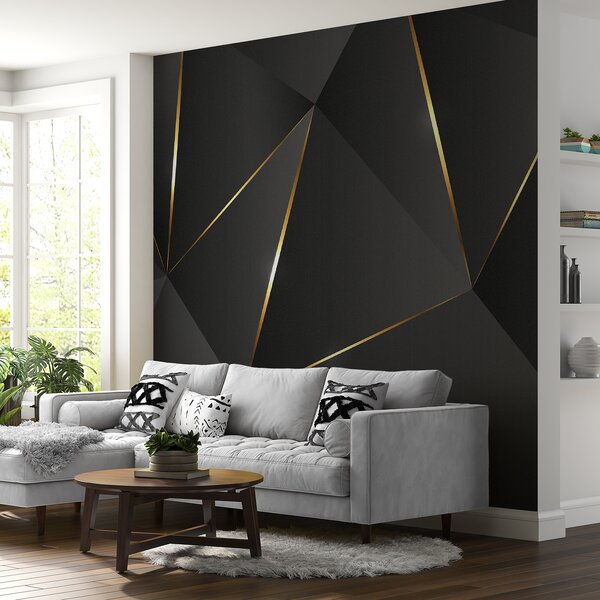 Fototapeta Abstraktní tvary s třpytivými liniemi, 3D fototapety, Populární fototapety, u73616 - Tapeko.co.cz