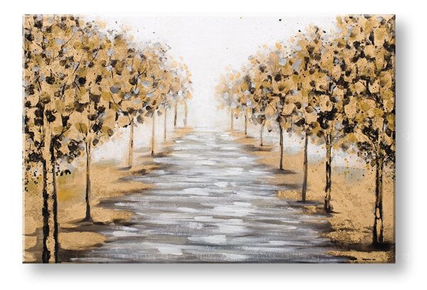 Malovaný obraz na stěnu STROMY 1 díl 90x60 cm - 90×60 cm / Klasický 2 cm