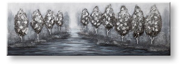 Malovaný obraz na stěnu STROMY 1 díl - 150x50 cm - 150×50 cm / Klasický 2 cm