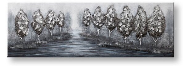 Malovaný obraz na stěnu STROMY 1 díl - 150x50 cm - 150×50 cm / Klasický 2 cm