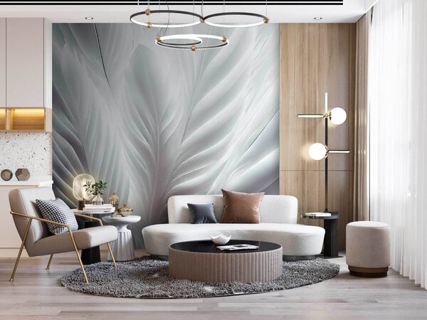 Fototapeta Jemné proplétající se textury bílého peří, Designové fototapety na zeď, Populární fototapety, u73694 - Tapeko.co.cz