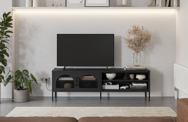 Marckeric Kovový TV stolek Diora 160 x 35 cm