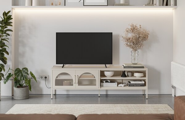 Marckeric Kovový TV stolek Diora 160 x 35 cm