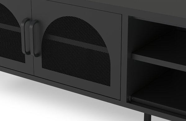 Marckeric Kovový TV stolek Diora 160 x 35 cm
