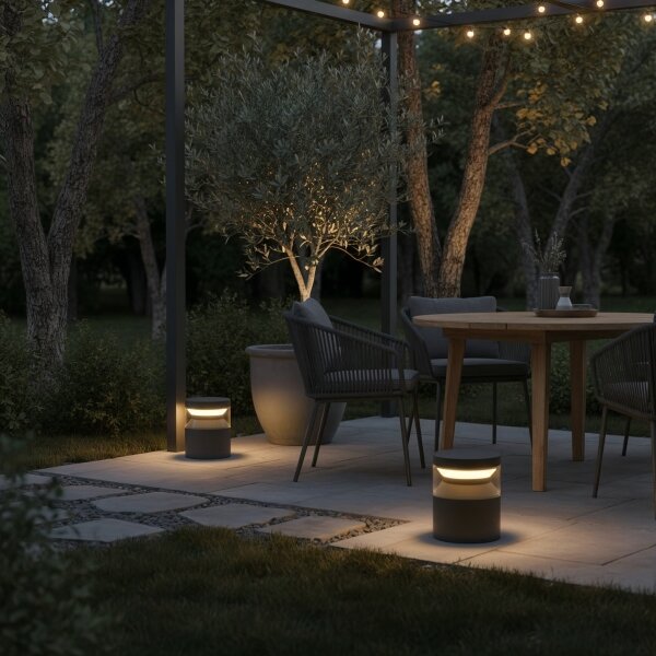 Ideal Lux - LED Venkovní lampa BOEING LED/14W/230V 15 cm IP65 černá