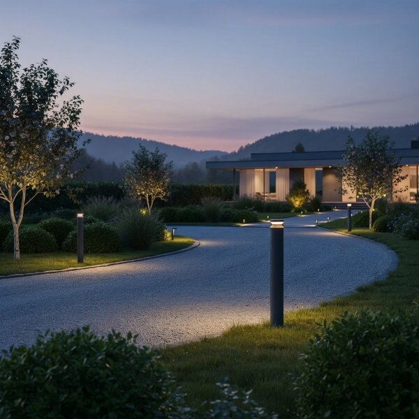 Ideal Lux - LED Venkovní lampa BOEING LED/14W/230V 100 cm IP65 antracit
