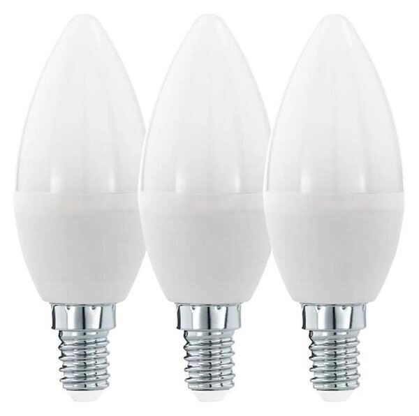SADA 3x LED Žárovka C37 E14/6W/230V 3000K - Eglo 12884