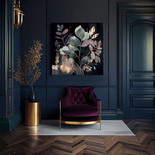 Moderní obrazy na plátně - JUNGLE'S EMERALD SYMPHONY 80x80 cm