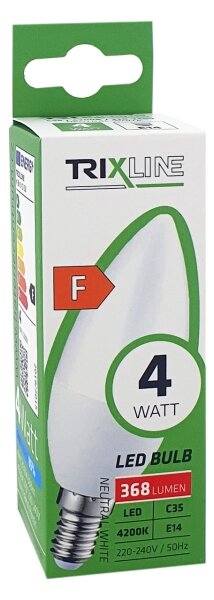 LED Žárovka C35 E14/4W/230V 4200K