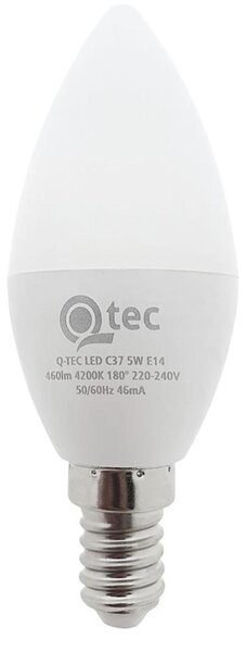 LED Žárovka Qtec C35 E14/5W/230V 4200K