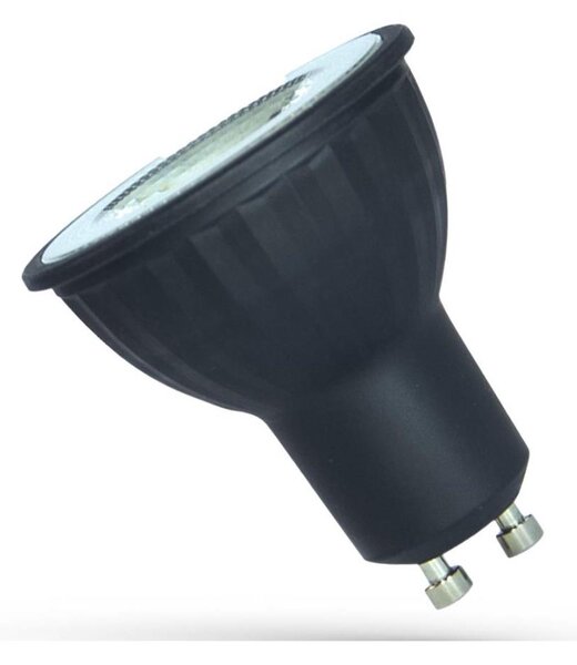 LED Žárovka GU10/6W/230V 4000K černá
