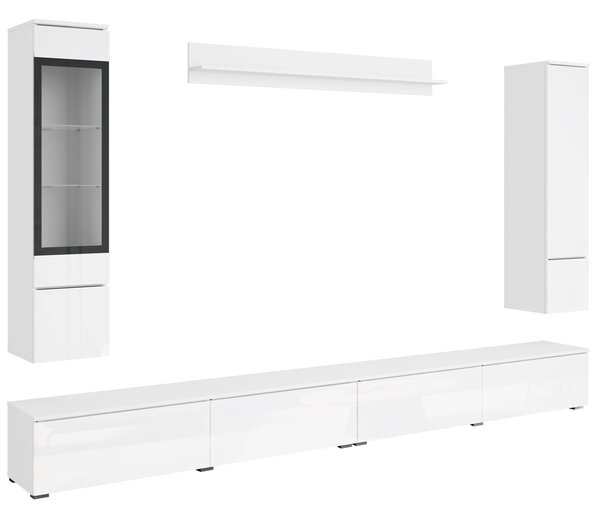 Nábytek do obývacího pokoje Sawoti VIII + LED, Barva: wotan 5903211513954